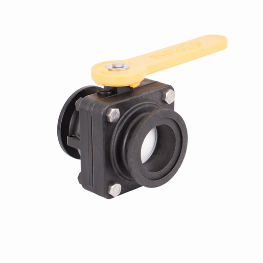 2-inch FP Manifold Valve Flange X Flange w/ FKM Seals | MVS220CF | Banjo Corporation | Category-Valve, Connector Type-Full Port, Connector Type-Manifold Flange