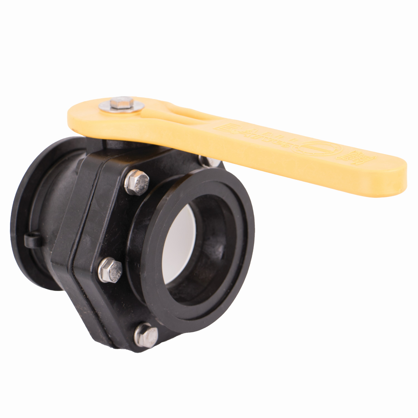 3-inch Stubby Manifold Valve | MVS300CF | Banjo Corporation | Category-Valve, Connector Type-Manifold Flange, Material-Polypropylene