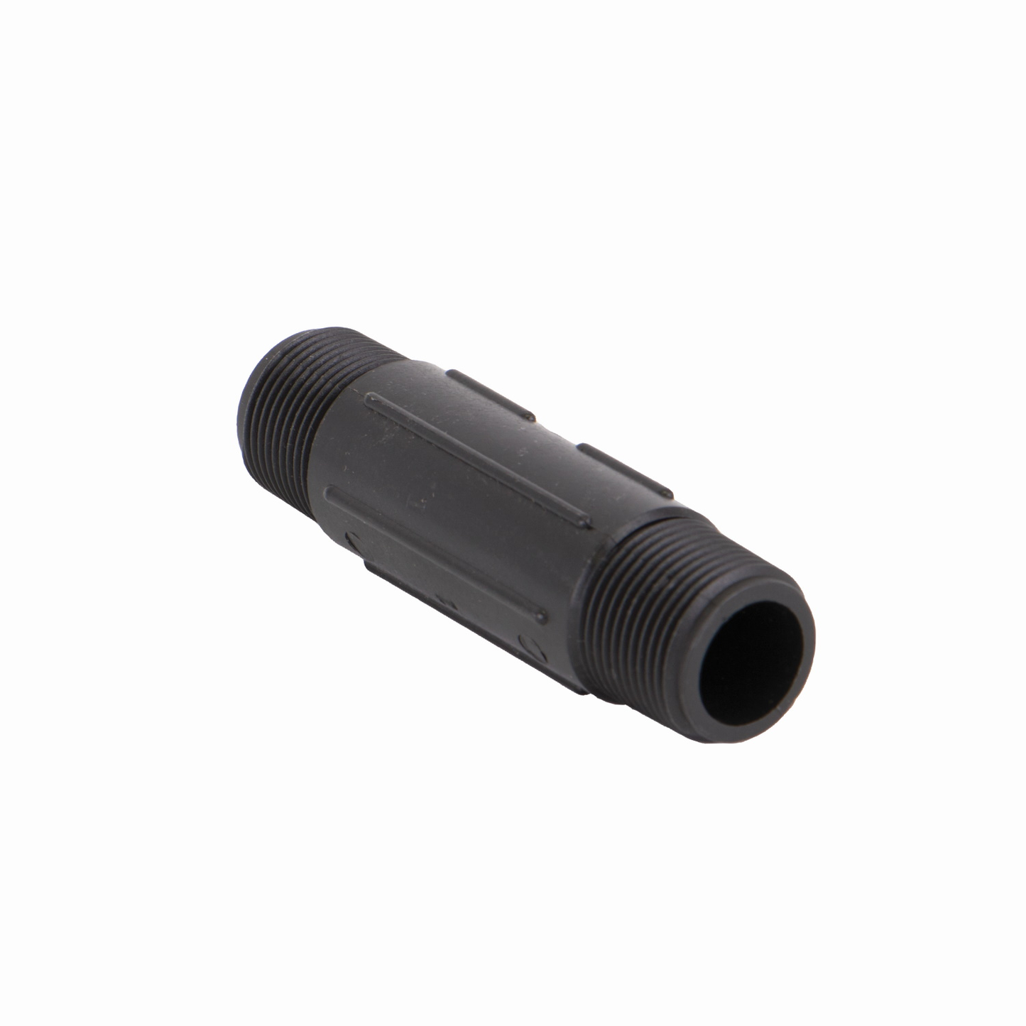 PP Adapter 4-inch Long 3/4-inch MNPT X 3/4-inch MNPT | NIP075-4 | Banjo Corporation | Category-Adapter, Connector Type-Male NPT, Material-Polypropylene