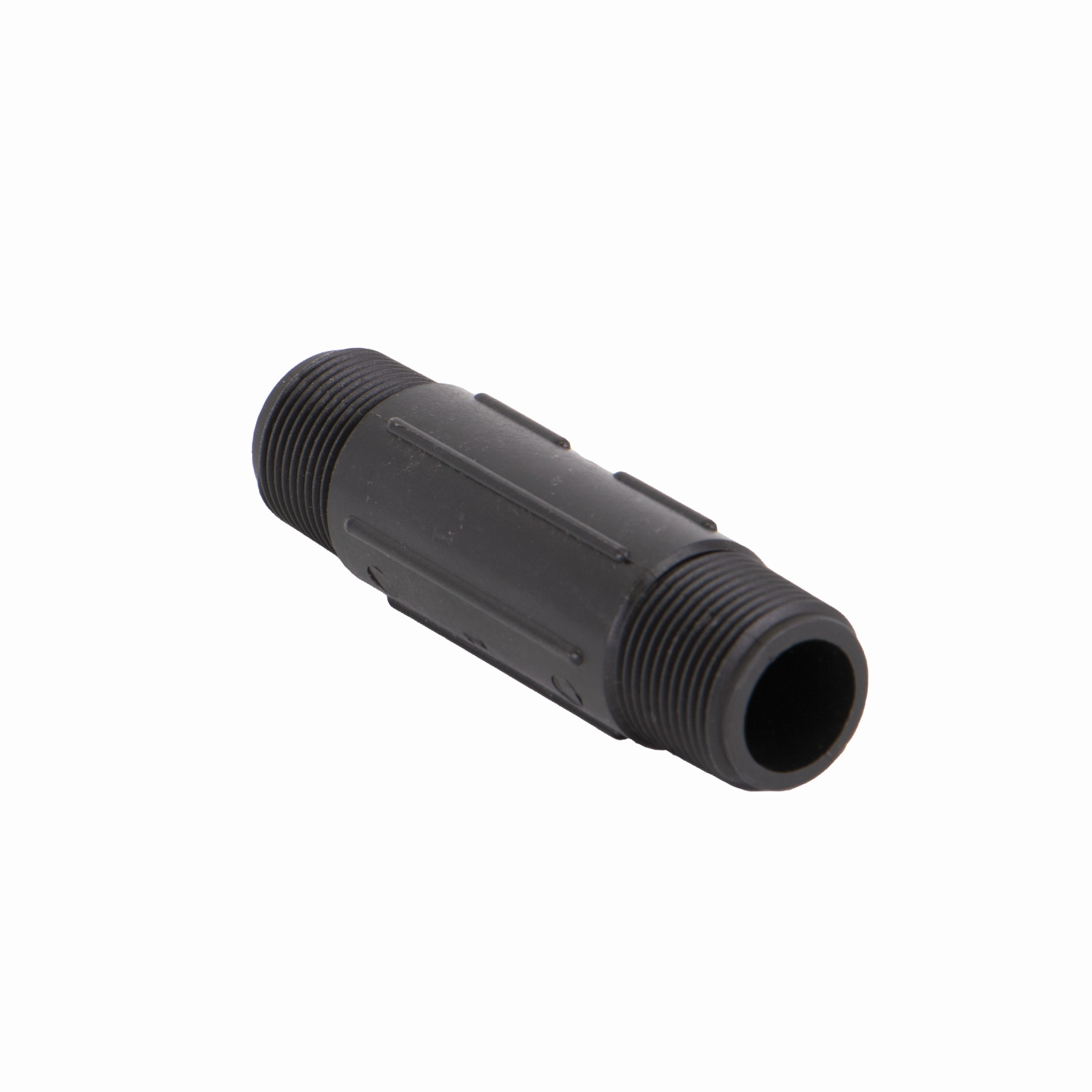 PP Adapter 4-inch Long 3/4-inch MNPT X 3/4-inch MNPT | NIP075-4 | Banjo Corporation | Category-Adapter, Connector Type-Male NPT, Material-Polypropylene