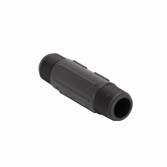 PP Adapter 4-inch Long 3/4-inch MNPT X 3/4-inch MNPT | NIP075-4 | Banjo Corporation | Category-Adapter, Connector Type-Male NPT, Material-Polypropylene