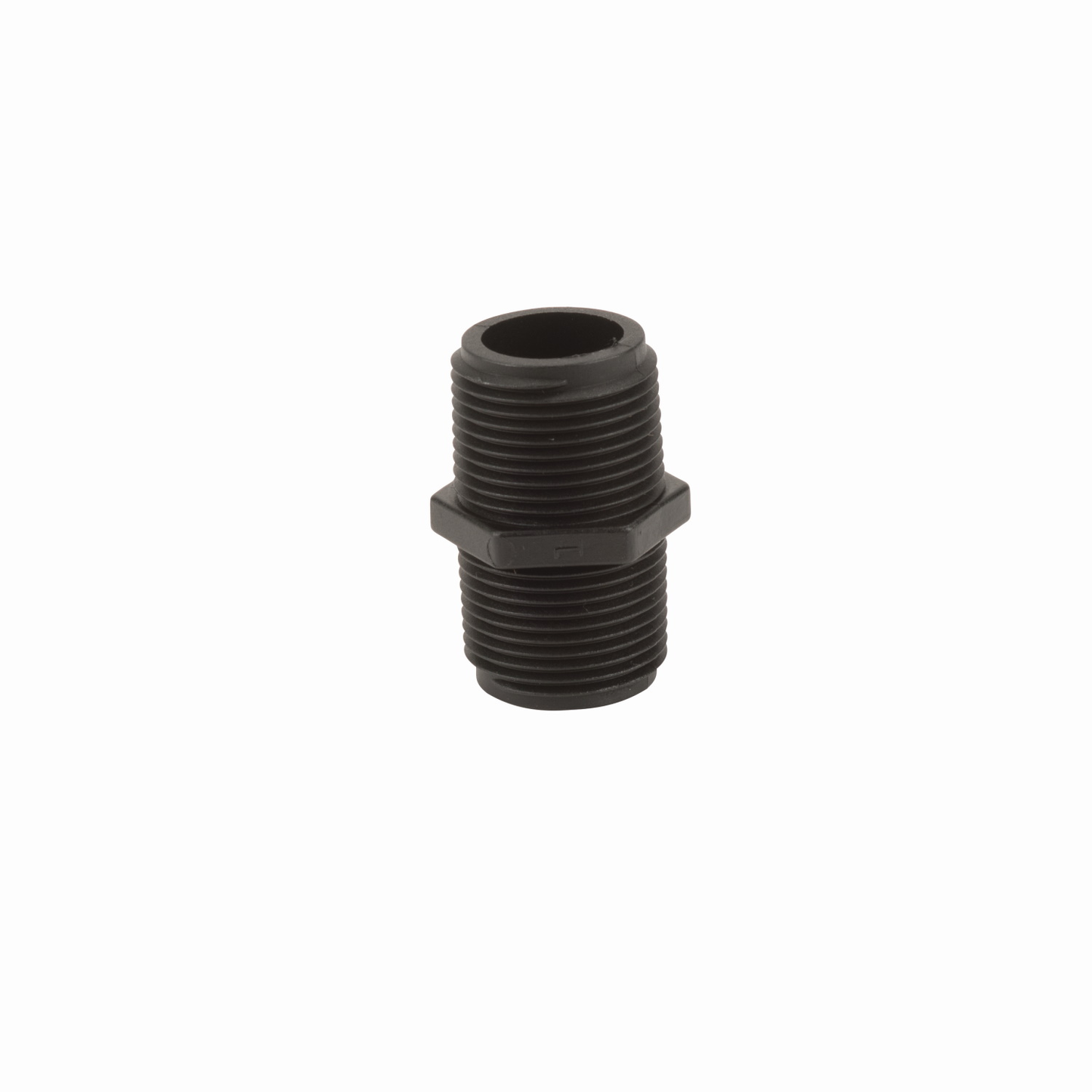 PP Adapter 3/4-inch MNPT X 3/4-inch MNPT | NIP075-SH | Banjo Corporation | Category-Adapter, Connector Type-Male NPT, Material-Polypropylene