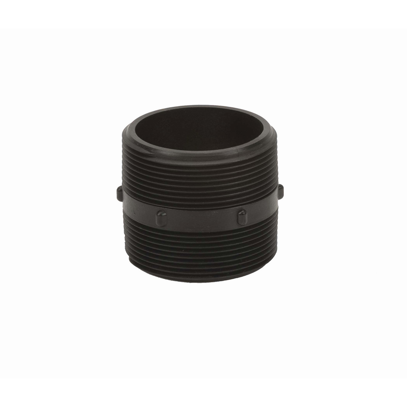 PP Adapter Short 3-inch MNPT X 3-inch MNPT | NIP300-SH | Banjo Corporation | Category-Adapter, Connector Type-Male NPT, Material-Polypropylene