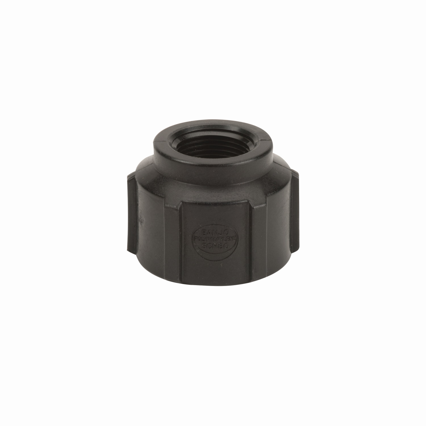 PP Adapter 1 1/2-inch FNPT X 1-inch FNPT | RC150-100 | Banjo Corporation | Category-Adapter, Connector Type-Female NPT, Material-Polypropylene