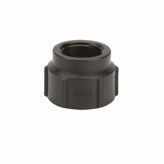 PP Adapter 2-inch FNPT X 1 1/2-inch FNPT | RC200-150 | Banjo Corporation | Category-Adapter, Connector Type-Female NPT, Material-Polypropylene