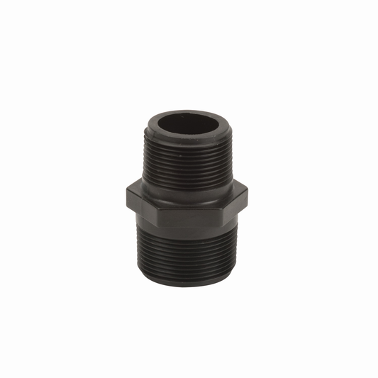 PP Adapter 1 1/2-inch MNPT X 1 1/4-inch MNPT | RN150-125 | Banjo Corporation | Category-Adapter, Connector Type-Male NPT, Material-Polypropylene