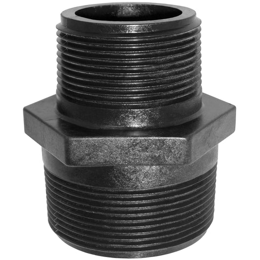 PP Adapter 1 1/2-inch MNPT X 1-inch MNPT | RN150100 | TerreMax | Category-Adapter, Connector Type-Male NPT, Material-Polypropylene