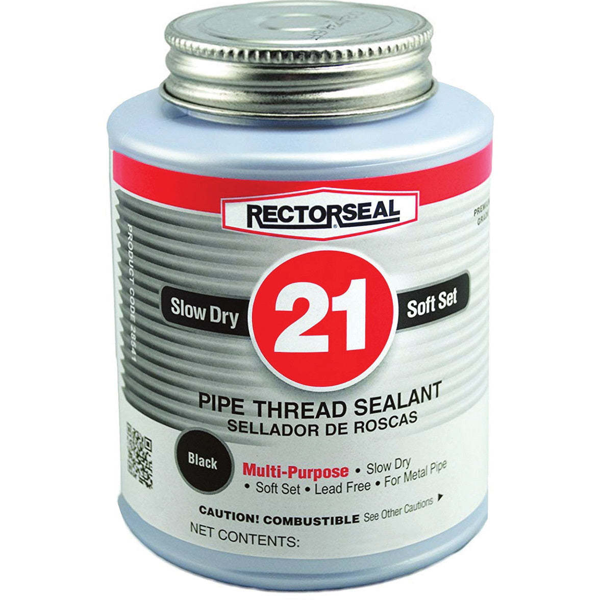 RectorSeal #21 8 oz w/ Brush in Cap 24/Case | RS21 | TerreMax | Category-Sealant