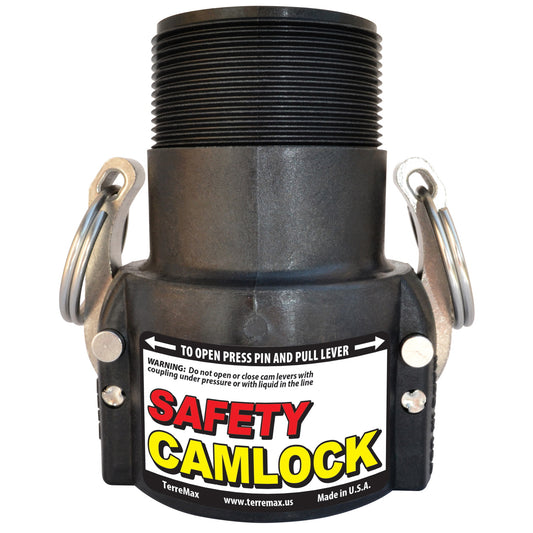 PP Adapter 1 1/2-inch FQDC X 1 1/2-inch MNPT | SAF150B | TerreMax | Category-Adapter, Connector Type-Female QDC, Connector Type-Male NPT