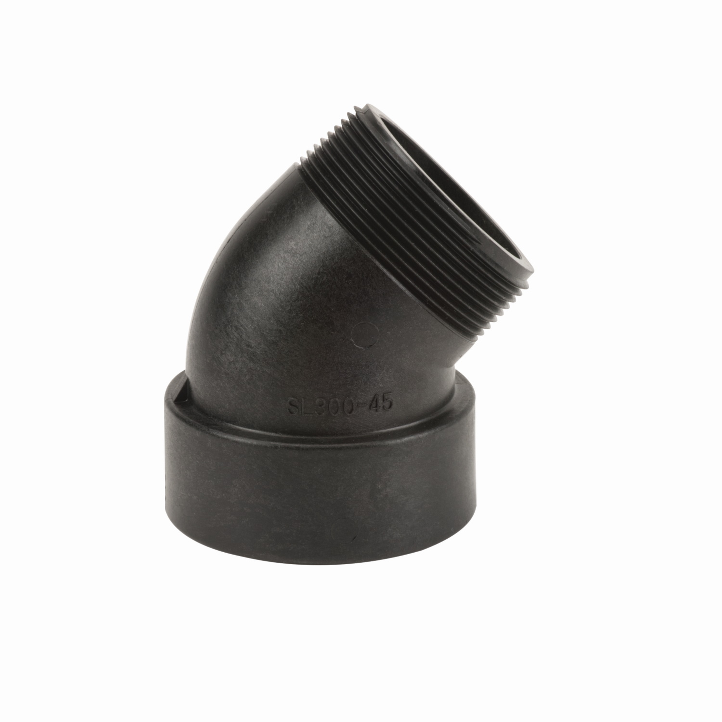 PP Elbow 45 DEG 3-inch MNPT X 3-inch FNPT | SL300-45 | Banjo Corporation | Category-Elbow, Connector Type-Female NPT, Connector Type-Male NPT