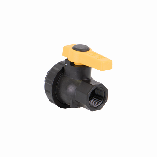 3/4-inch FP Single Union Spinweld Valve | SUV075FP | Banjo Corporation | Category-Valve, Connector Type-Female NPT, Material-Polypropylene