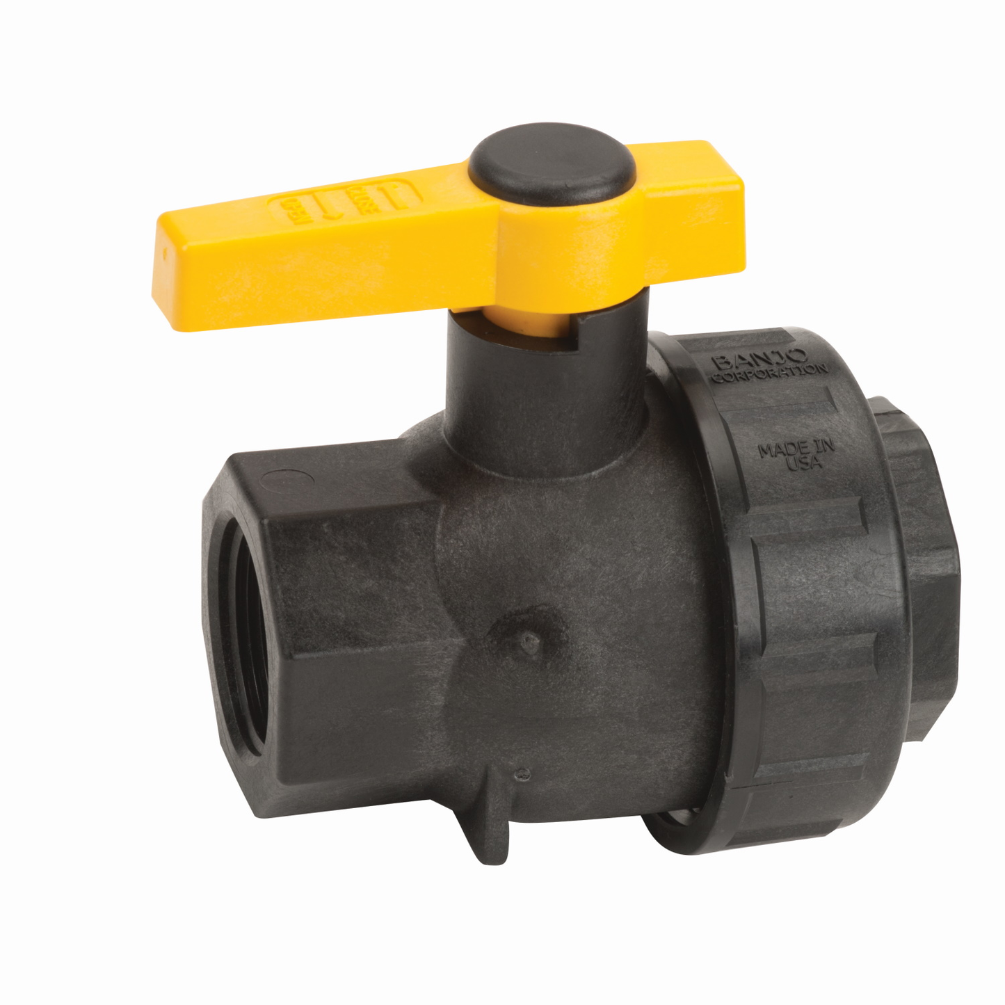 1 1/4-inch FP Single Union Spinweld Valve | SUV125FP | Banjo Corporation | Category-Valve, Connector Type-Female NPT, Material-Polypropylene