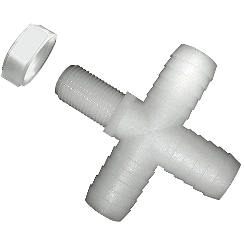 PL Cross 11/16-inch MUN X 3/8-inch HB | T38C | TerreMax | Category-Cross, Connector Type-HB, Connector Type-Male UN