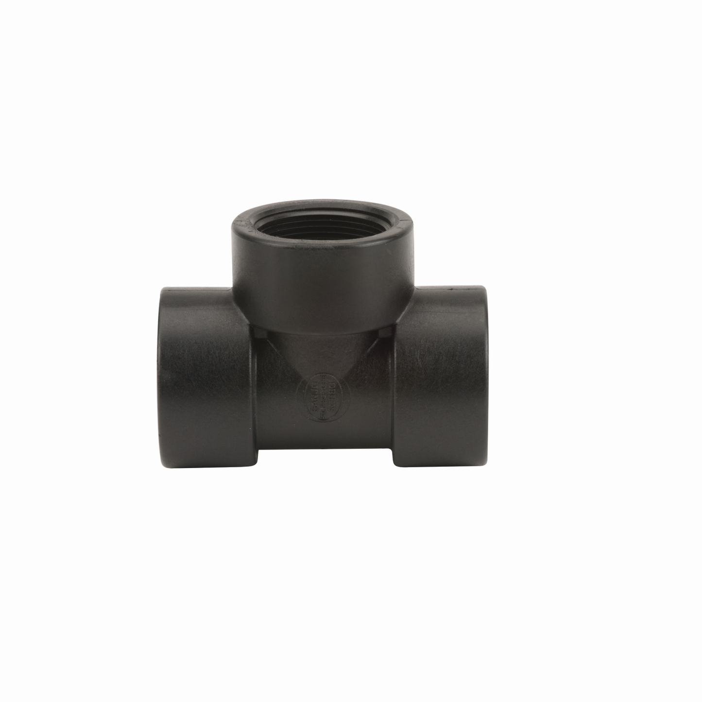 PP Tee 1 1/2-inch FNPT X 1 1/2-inch FNPT | TEE150 | Banjo Corporation | Category-Tee, Connector Type-Female NPT, Material-Polypropylene