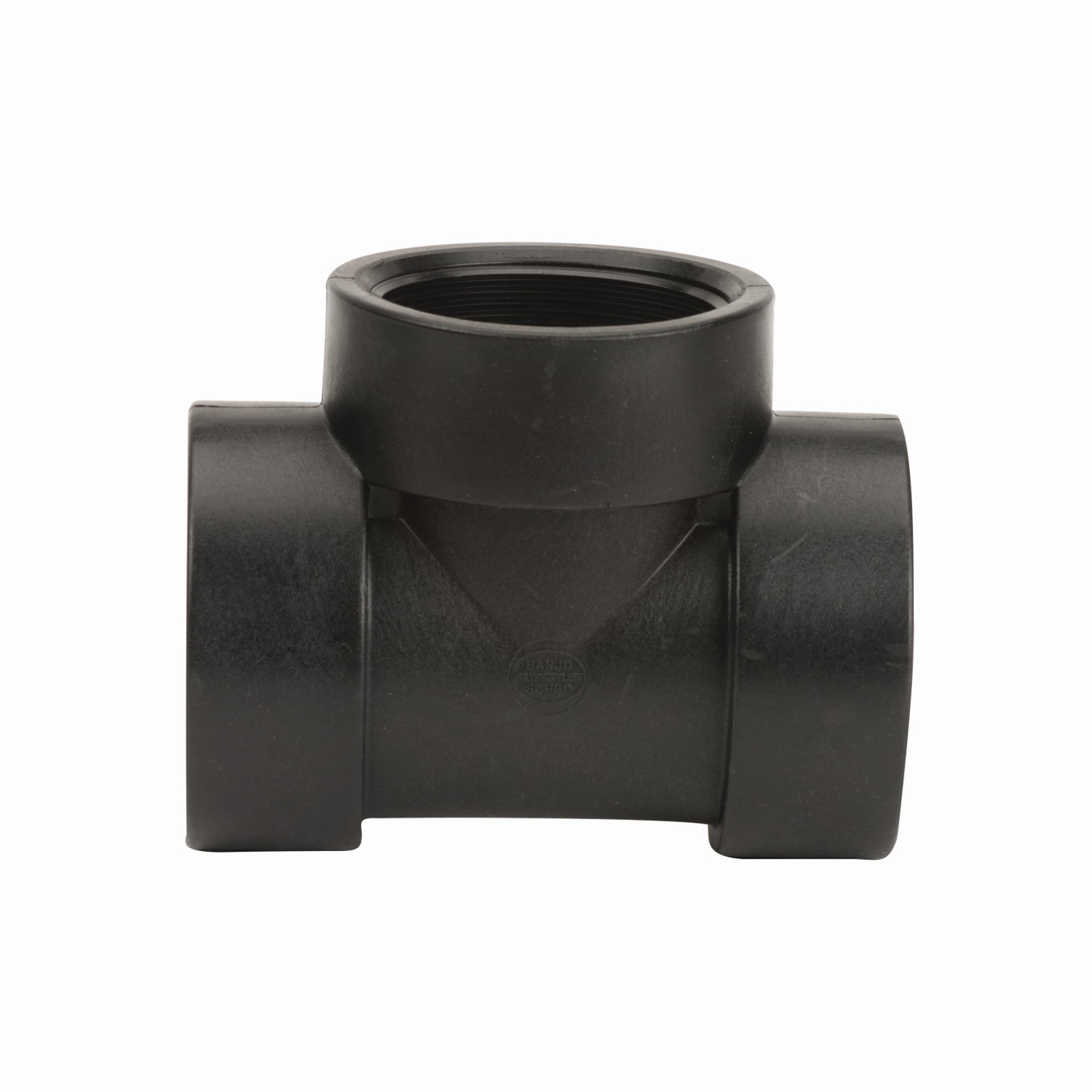 PP Tee 3-inch FNPT X 3-inch FNPT | TEE300 | Banjo Corporation | Category-Tee, Connector Type-Female NPT, Material-Polypropylene