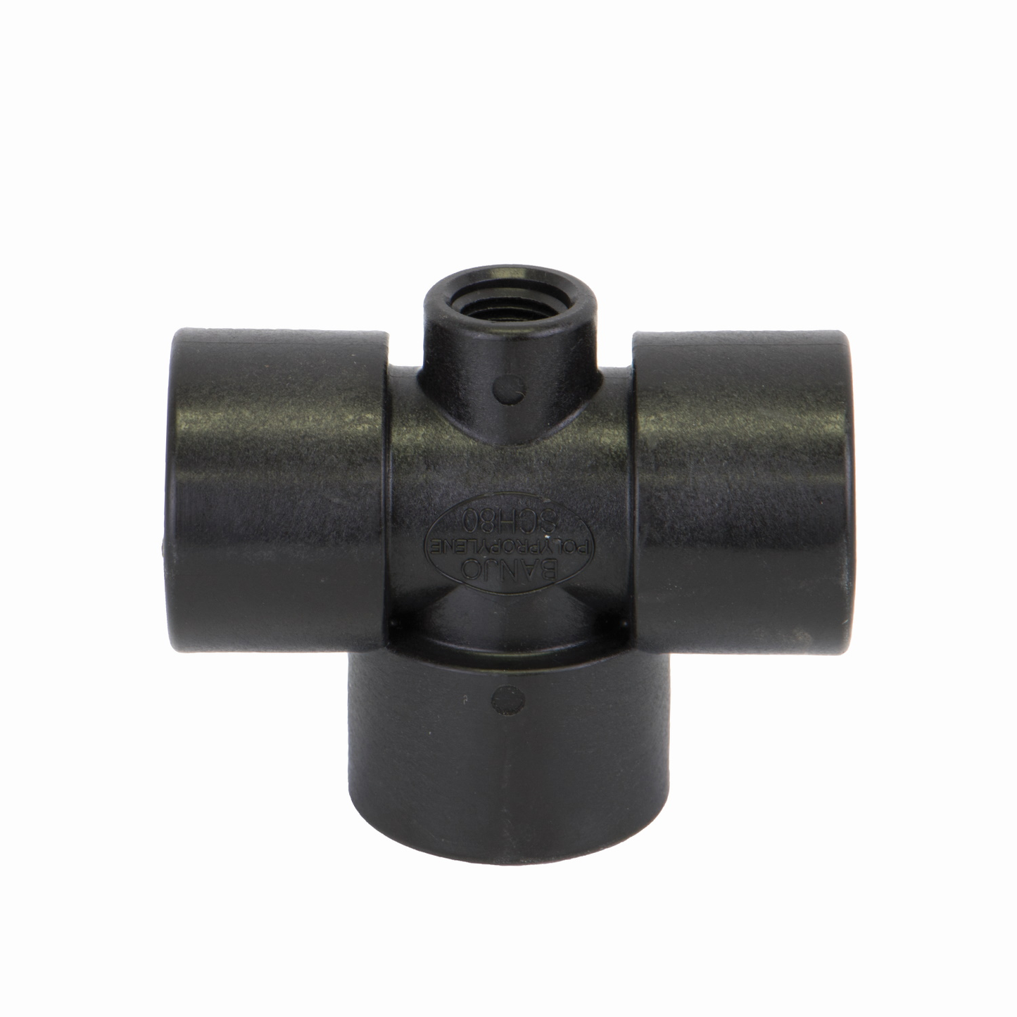 3/4-inch Poly T w/ 1/4-inch Female Thread | TEG075 | Banjo Corporation | Category-Tee, Connector Type-Female NPT, Size-0.25-inch