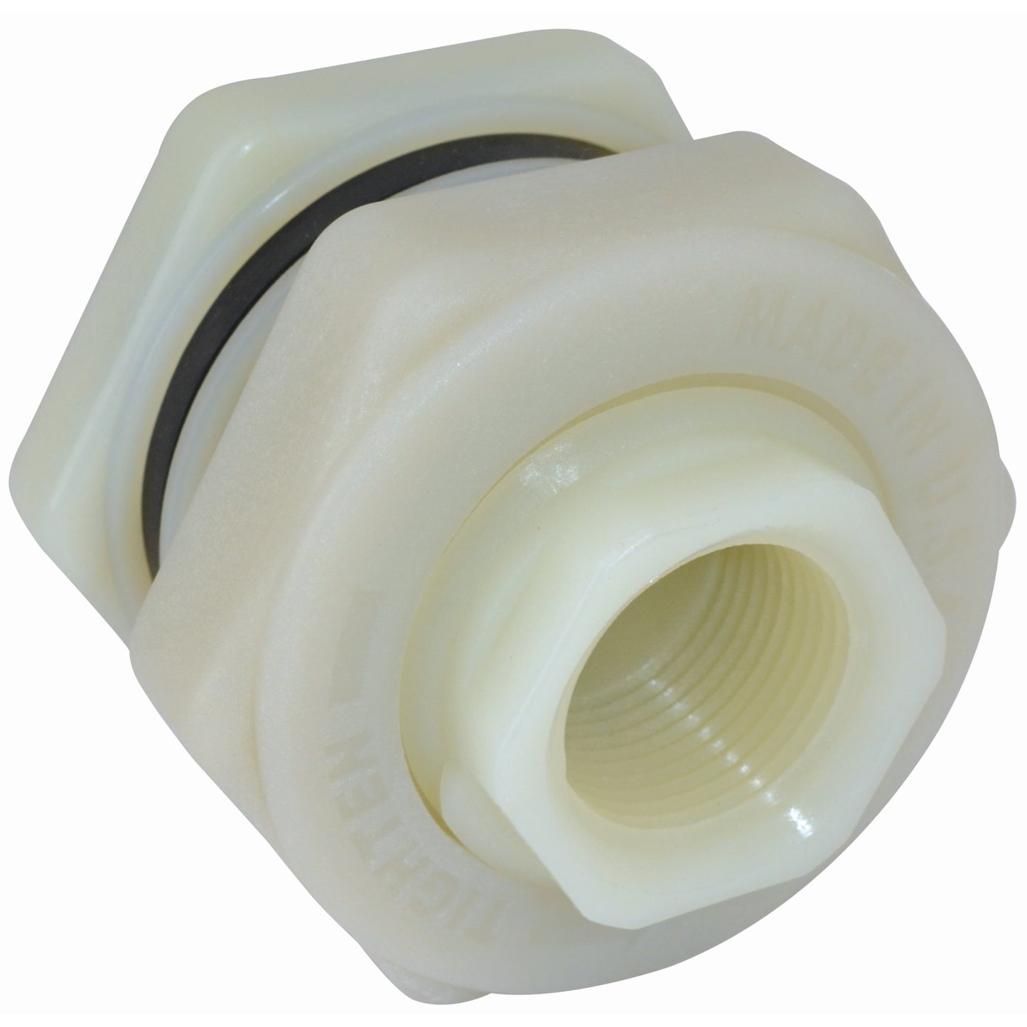 PL Bulkhead Buna 1/2-inch FNPT X 1/2-inch FNPT | TF12NB | TerreMax | Category-Bulkhead, Connector Type-Female NPT, Material-Nylon