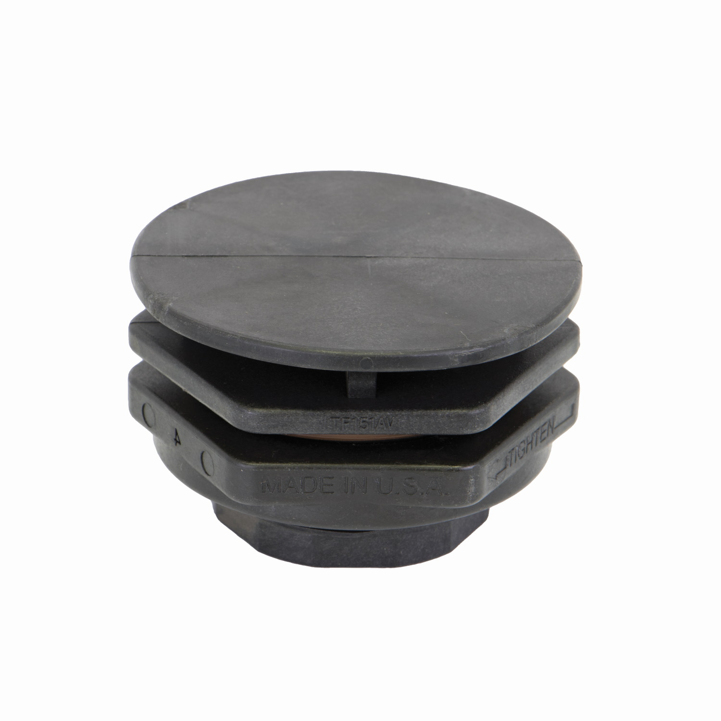 1 1/2-inch Anti Vortex Tank Flanges | TF150AV | Banjo Corporation | Category-Bulkhead, Connector Type-Female NPT, Material-Polypropylene