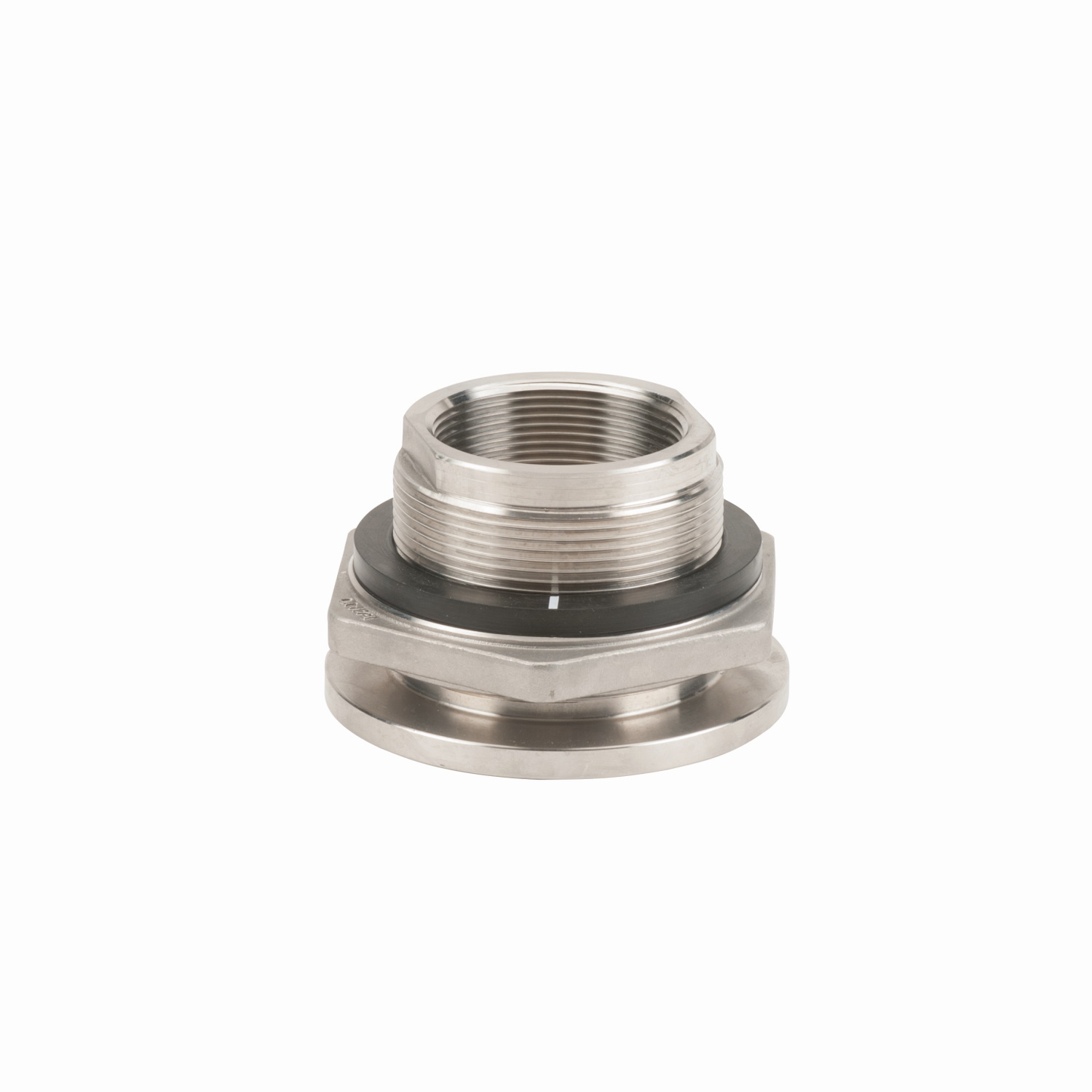 2-inch SS Bulkhead Tank Fitting w/ EPDM Gasket | TF200SS | Banjo Corporation | Category-Bulkhead, Connector Type-Female NPT, Material-Stainless Steel