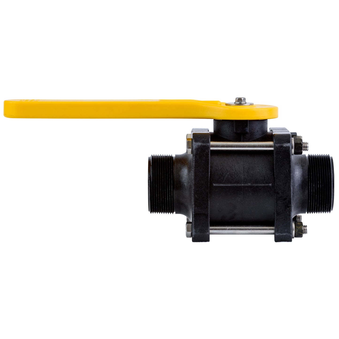 PP Valve Full Port 2-inch MNPT X 2-inch MNPT | VMM204FPY | TerreMax | Category-Valve, Connector Type-Male NPT, Material-Polypropylene
