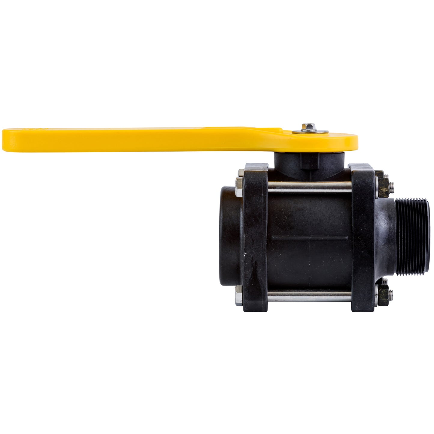 PP Valve Full Port 2-inch MNPT X 2-inch FNPT | VMT204FPY | TerreMax | Category-Valve, Connector Type-Female NPT, Connector Type-Male NPT