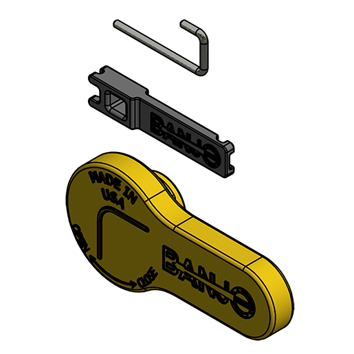 EVX Handle Kit 0.75-inch 1.5-inch | VP20153SH | Banjo Corporation | Category-Valve, Type-Electric Valve, Type-Replacement Part