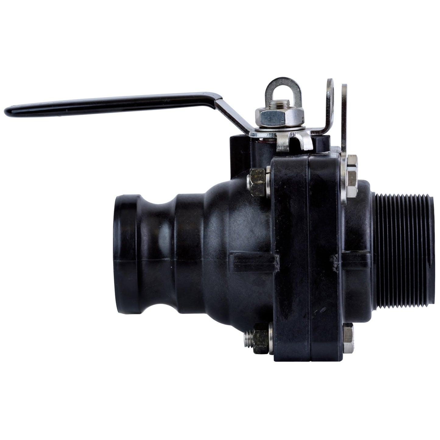 2-inch FP Male Adapter X 2-inch MNPT VLV w/ SS Ball, Stem, Handle | VSFMT204HSFP | TerreMax | Category-Valve, Connector Type-Male NPT, Connector Type-Male QDC