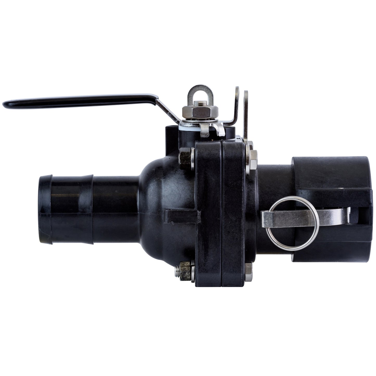 PP Valve Full Port SS 2-inch HB X 2-inch FQDC | VSHBD204HSFP | TerreMax | Category-Valve, Connector Type-Female QDC, Connector Type-HB