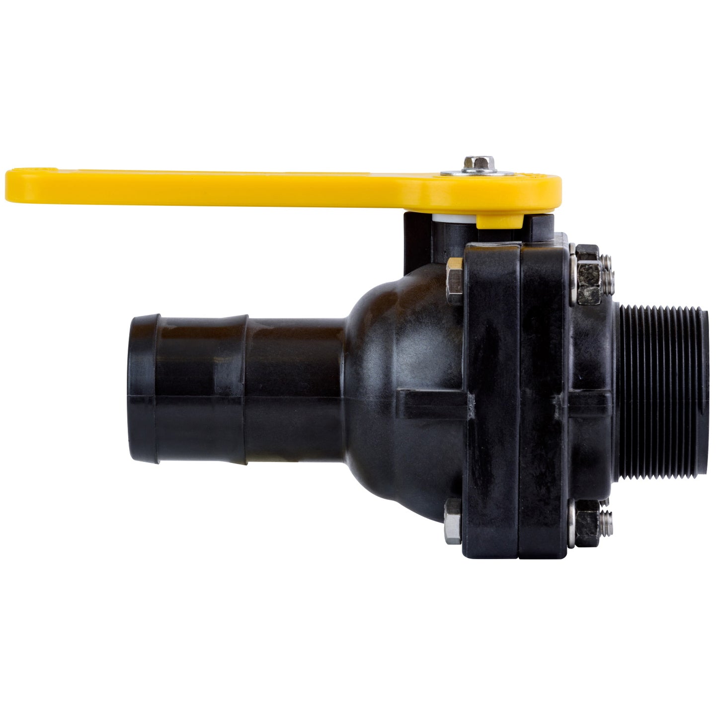 PP Stubby Valve Full Port 2-inch HB X 2-inch MNPT | VSHBMT204FP | TerreMax | Category-Valve, Connector Type-HB, Connector Type-Male NPT