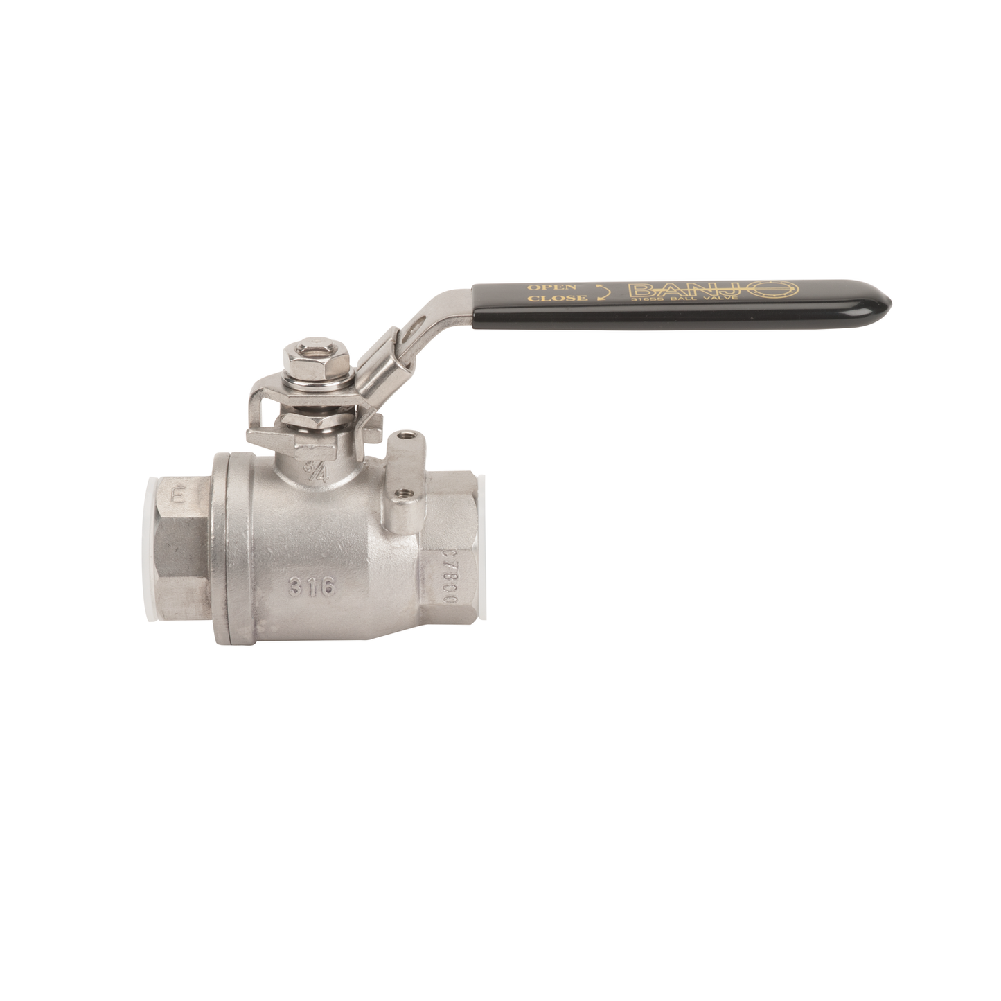 3/4-inch SS FP Valve | VSS075 | Banjo Corporation | Category-Valve, Connector Type-Female NPT, Material-Stainless Steel