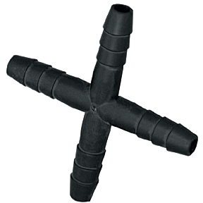 PP Cross 1/4-inch HB X 1/4-inch HB | X14P | TerreMax | Category-Cross, Connector Type-HB, Material-Polypropylene