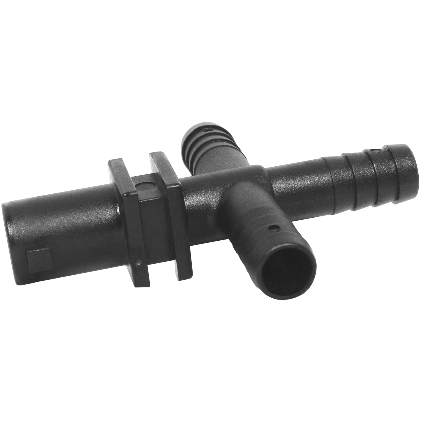 Nozzle Body Cross 3/8-inch w/ Quick Outlet | Y8231013 | TerreMax | Category-Cross, Material-Polypropylene, Size-0.375-inch