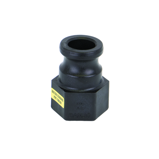 PP Adapter 1-inch MQDC X 1-inch FBSP | 100AB | Banjo Corporation | Category-Adapter, Connector Type-Female BSP, Connector Type-Male QDC