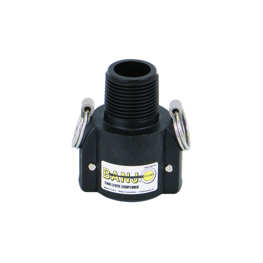 PP Adapter 1-inch FQDC X 1-inch MBSP | 100BB | Banjo Corporation | Category-Adapter, Connector Type-Female QDC, Connector Type-Male BSP