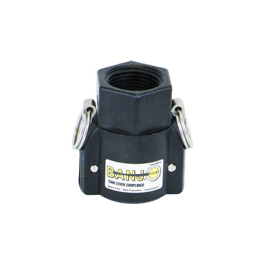 PP Adapter 1-inch FQDC X 1-inch FBSP | 100DB | Banjo Corporation | Category-Adapter, Connector Type-Female BSP, Connector Type-Female QDC