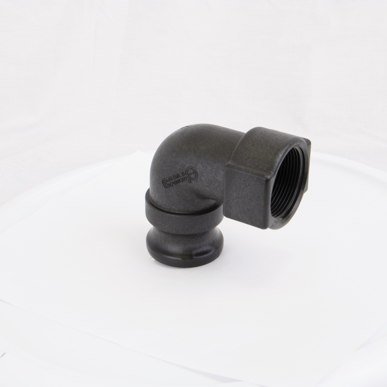 PP Elbow 90 DEG 1 1/2-inch MQDC X 1 1/2-inch FNPT | 150A90 | Banjo Corporation | Category-Elbow, Connector Type-Female NPT, Connector Type-Male QDC