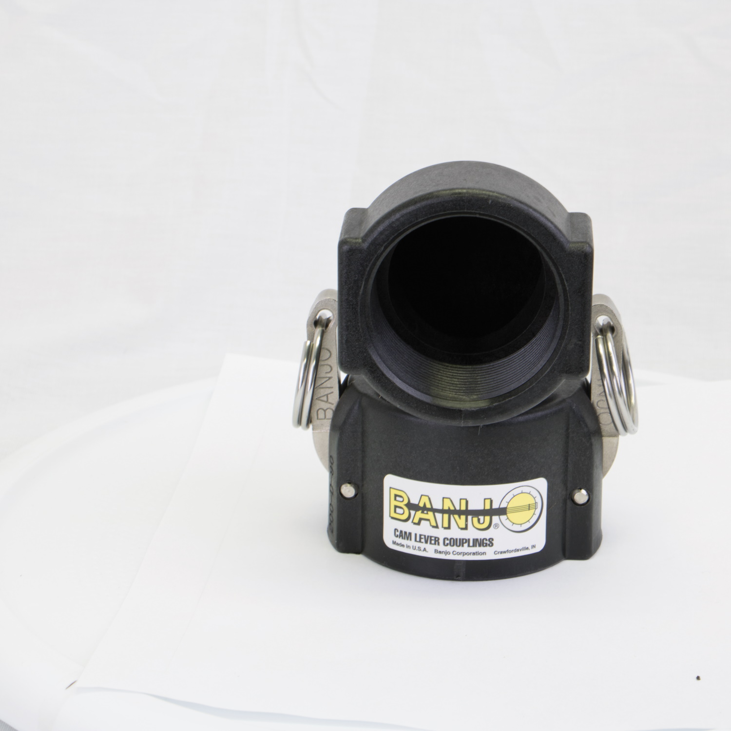 PP Elbow 90 DEG 2-inch FQDC X 2-inch FNPT | 200D90 | Banjo Corporation | Category-Elbow, Connector Type-Female NPT, Connector Type-Female QDC