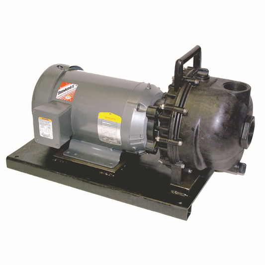 2" Poly Pump w/ 5 HP 3 Phase Electric Motor w/ FKM Elastomer