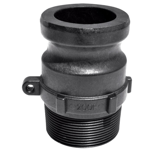 PP Adapter 3-inch MNPT X 3-inch MQDC | 300F | TerreMax | Category-Adapter, Connector Type-Male NPT, Connector Type-Male QDC