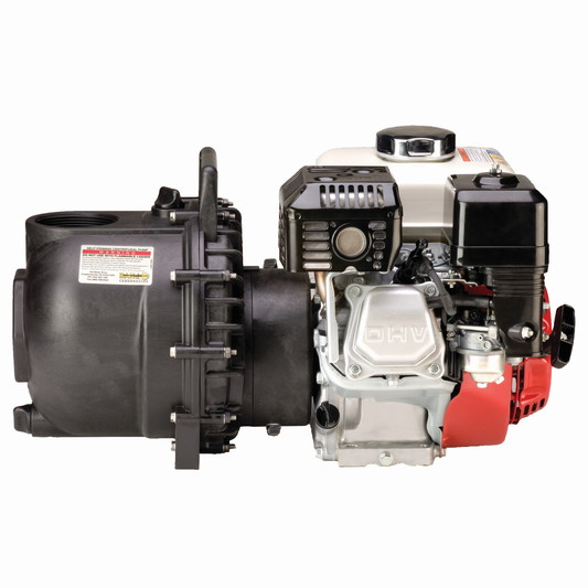 3-inch Poly WS Pump w/ 6 HP Honda Engine | 300PH6W | Banjo Corporation | Category-Pump, Connector Type-Female NPT, Material-Polypropylene