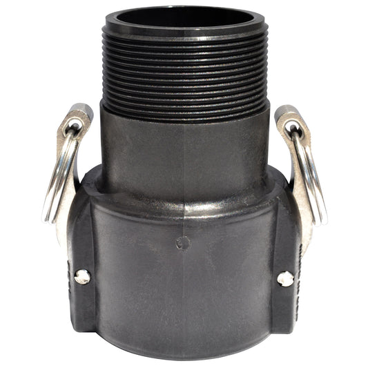 PP Adapter 4-inch FQDC X 4-inch MNPT | 400B | TerreMax | Category-Adapter, Connector Type-Female QDC, Connector Type-Male NPT