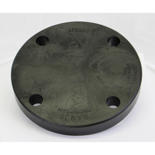 3-inch Blind ANSI Flange | AFB300 | Banjo Corporation | Category-Adapter, Connector Type-ANSI, Material-Polypropylene
