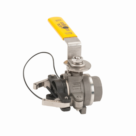 1-inch SS FP Male X Female NPT BSP w/ PTFE Seals | DM100ABSS | Banjo Corporation | Category-Valve, Connector Type-Female NPT, Connector Type-Male Dry Mate