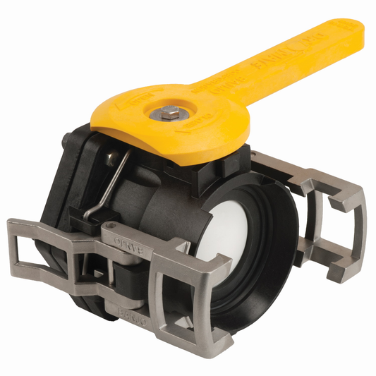 3-inch Poly DM FP Male X 3-inch Female NPT Threads w/ FKM Seals | DM300AFP | Banjo Corporation | Category-Valve, Connector Type-Female NPT, Connector Type-Male Dry Mate