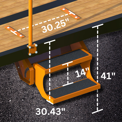 Trailer Step Kit | 41" Deck Height