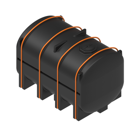 4250 Gallon Flat-Bottom Elliptical Leg Tank with Mounting Hoops