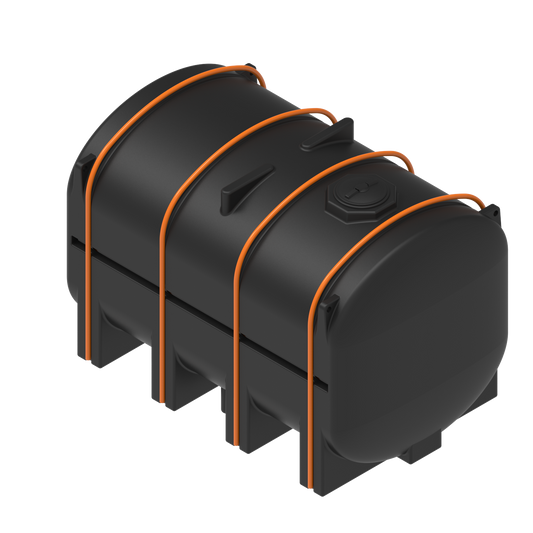 4250 Gallon Flat-Bottom Elliptical Leg Tank with Mounting Hoops