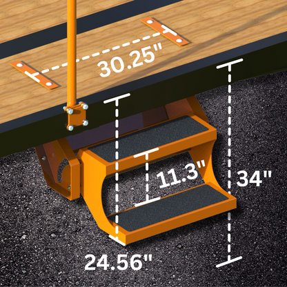 Trailer Step Kit | 34" Deck Height