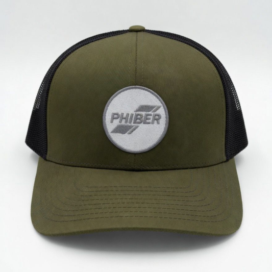 PhiBer Moss/Charcoal Hat w/ Embroidered Patch