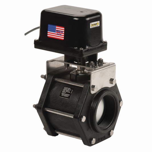 3-inch FP On/Off EV 3 Wire | EV300FP | Banjo Corporation | Category-Valve, Connector Type-Female NPT, Material-Polypropylene